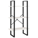 opbevaringsreol 60x30x105 cm massivt fyrretræ hvid
