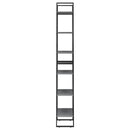 opbevaringsreol 60x30x210 cm massivt fyrretræ grå