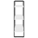 bogreol 80x30x105 cm konstrueret træ hvid