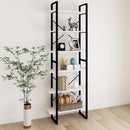 reol 80x30x210 cm massivt fyrretræ hvid