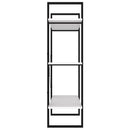 bogreol 100x30x105 cm konstrueret træ hvid