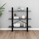 bogreol 100x30x105 cm konstrueret træ grå