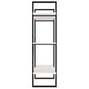 bogreol med 3 hylder 100x30x105 cm massivt fyrretræ hvid