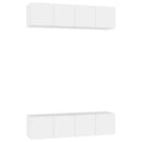 tv-borde 4 stk. 60x30x30 cm konstrueret træ hvid