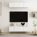 tv-borde 4 stk. 60x30x30 cm konstrueret træ hvid