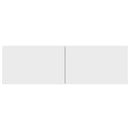 tv-skabe 4 stk. 100x30x30 cm konstrueret træ hvid