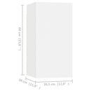 tv-borde 4 stk. 30,5x30x60 cm konstrueret træ hvid