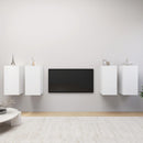 tv-borde 4 stk. 30,5x30x60 cm konstrueret træ hvid