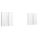 tv-borde 4 stk. 30,5x30x90 cm konstrueret træ hvid