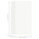 tv-skabe 7 stk. 30,5x30x60 cm konstrueret træ hvid