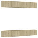 tv-skabe 4 stk. 60x30x30 cm konstrueret træ sonoma-eg