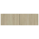 tv-skabe 4 stk. 60x30x30 cm konstrueret træ sonoma-eg