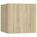 væghængte skabe 8 stk. 30,5x30x30 cm sonoma-eg