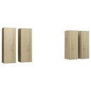 tv-borde 4 stk. 30,5x30x90 cm konstrueret træ sonoma-eg