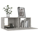 tv-skabe 4 stk. 80x30x30 cm konstrueret træ betongrå
