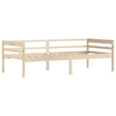 sengeramme uden madras massivt fyrretræ 90x200 cm