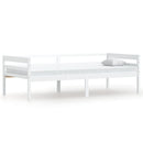 sengeramme uden madras massivt fyrretræ 90x200 cm hvid