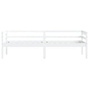 sengeramme uden madras massivt fyrretræ 90x200 cm hvid