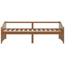 3-personers daybed 90x200 cm massivt fyrretræ gyldenbrun