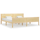 sengeramme 200x200 cm massivt fyrretræ