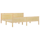 sengeramme 200x200 cm massivt fyrretræ