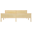 sengeramme 200x200 cm massivt fyrretræ