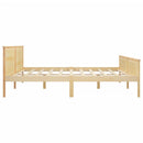 sengeramme 200x200 cm massivt fyrretræ