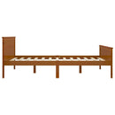 sengeramme 160x200 cm massivt fyrretræ gyldenbrun