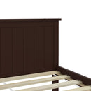 sengeramme 100x200 cm massivt fyrretræ mørkebrun