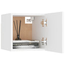 sengeskabe 2 stk. 30,5x30x30 cm konstrueret træ hvid