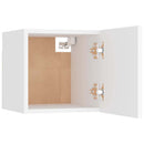 sengeskabe 2 stk. 30,5x30x30 cm konstrueret træ hvid