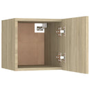 sengeskab 30,5x30x30 cm konstrueret træ sonoma-eg