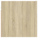 sengeskab 30,5x30x30 cm konstrueret træ sonoma-eg