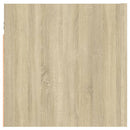 sengeskabe 2 stk. 30,5x30x30 cm konstrueret træ sonoma-eg