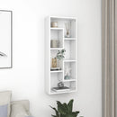 væghylde 36x16x90 cm konstrueret træ hvid