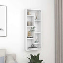 væghylde 36x16x90 cm konstrueret træ hvid