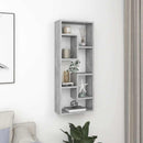 væghylde 36x16x90 cm konstrueret træ betongrå