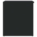 opbevaringskasse 84x42x46 cm konstrueret træ sort