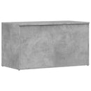 opbevaringskasse 84x42x46 cm konstrueret træ betongrå