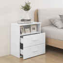 sengeskabe 2 stk. 50x32x60 cm hvid