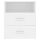 sengeskabe 2 stk. 50x32x60 cm hvid
