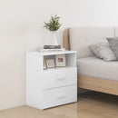 sengeskabe 2 stk. 50x32x60 cm hvid