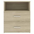 sengeskabe 2 stk. 50x32x60 cm sonoma-eg