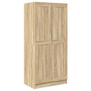 klædeskab 82,5x51,5x180 cm konstrueret træ sonoma-eg