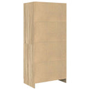 klædeskab 82,5x51,5x180 cm konstrueret træ sonoma-eg