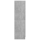 klædeskab 82,5x51,5x180 cm konstrueret træ betongrå