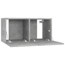 væghængt tv-skab 60x30x30 cm betongrå