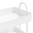 vogn med 3 hylder 43x34x79 cm stål hvid