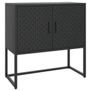skænk 75x35x75 cm stål sort
