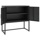 skænk 75x35x75 cm stål sort